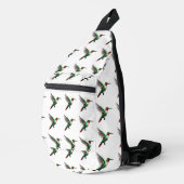 Pixels Groene Kolibries Sling Bag (Rechterhoek)