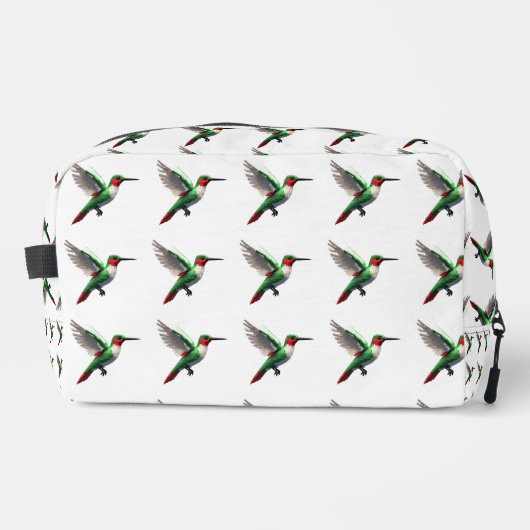 Pixels Groene Kolibries Toilettasje (Voorkant)
