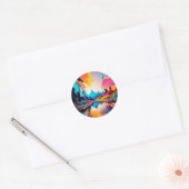 Pixels Mania Ronde Sticker (Envelop)
