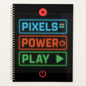 Pixels Power Play Gamer Planner – Game On! (Devant)