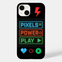 Pixels Power Play iPhone Case – Retro Gamer Telefo