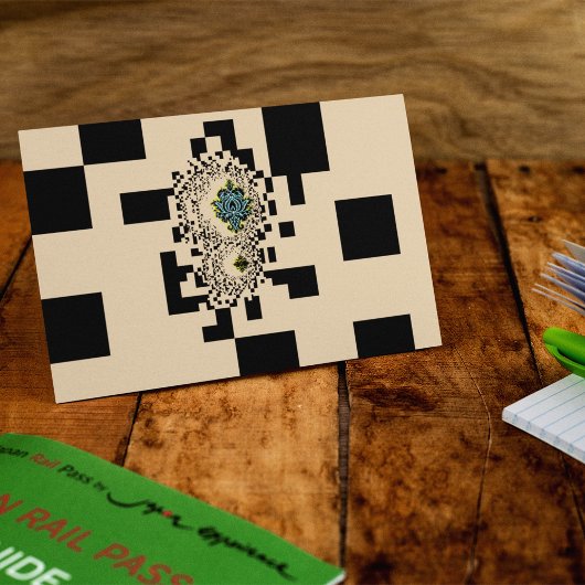 Pixels zonder rand Briefkaart Sjabloon