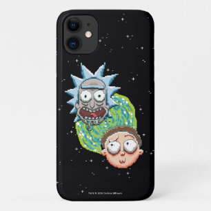 Pixelverse Rick and Morty Portaal Grafisch iPhone 11 Hoesje