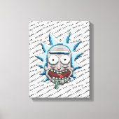 Pixelverse Rick Drooling Head Canvas Afdruk (Voorkant)
