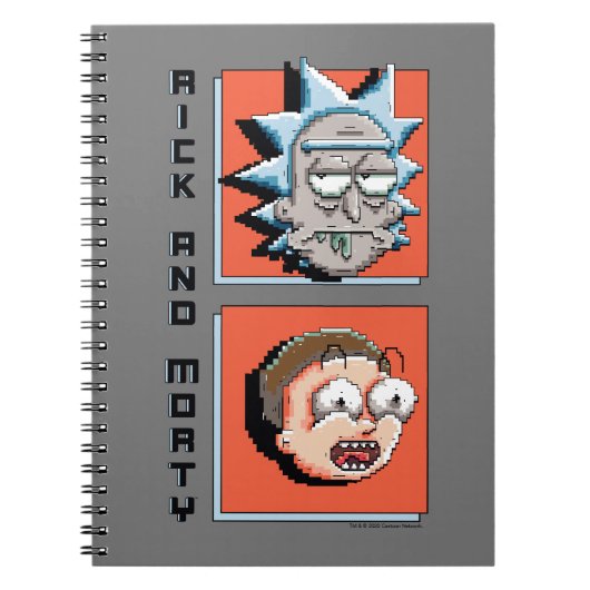 Pixelverse Rick en Morty Panel Graphic Notitieboek (Voorkant)