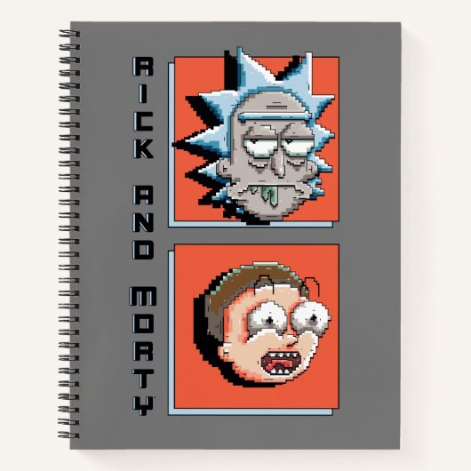 Pixelverse Rick en Morty Panel Graphic Notitieboek (Voorkant)
