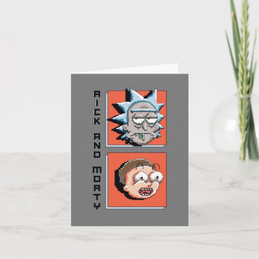 Pixelverse Rick en Morty Panel Graphic Notitiekaartje (Voorkant)