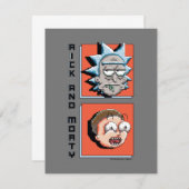 Pixelverse Rick en Morty Panel Graphic Notitiekaartje (Voorkant / Achterkant)