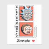 Pixelverse Rick en Morty Panel Graphic Sticker (Vel)