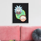 Pixelverse Rick en Morty Portal Grafisch Canvas Afdruk (Insitu (Woonkamer))