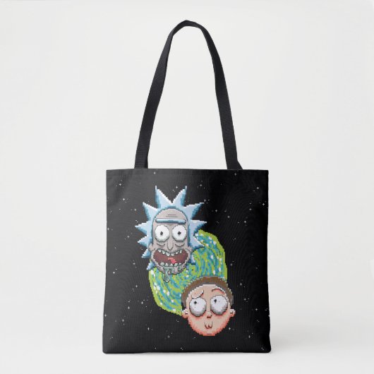 Pixelverse Rick en Morty Portal Grafisch Draagtas (Voorkant)