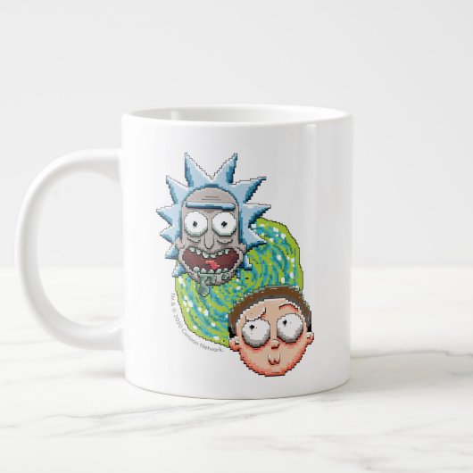 Pixelverse Rick en Morty Portal Grafisch Extra Grote Beker (Links)