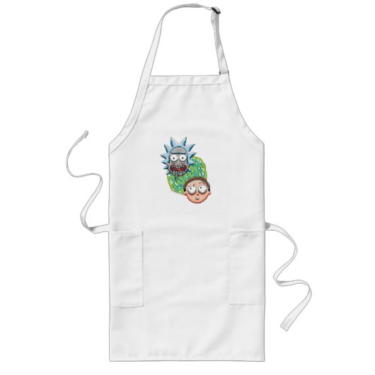 Pixelverse Rick en Morty Portal Grafisch Lang Schort (Voorkant)