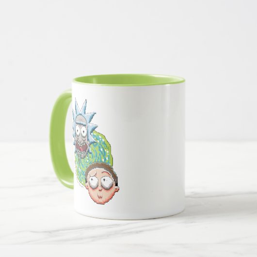 Pixelverse Rick en Morty Portal Grafisch Mok (Voorkant links)