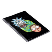 Pixelverse Rick en Morty Portal Grafisch Notitieboek (Rechterzijde)