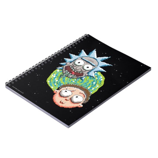 Pixelverse Rick en Morty Portal Grafisch Notitieboek (Linkerzijde)