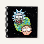 Pixelverse Rick en Morty Portal Grafisch Notitieboek (Voorkant)