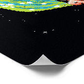 Pixelverse Rick en Morty Portal Grafisch Poster (Hoek)