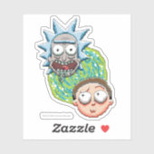 Pixelverse Rick en Morty Portal Grafisch Sticker (Vel)