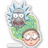 Pixelverse Rick en Morty Portal Grafisch Sticker (Voorkant)