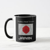 Pixelvlag van Japan Mok (Links)