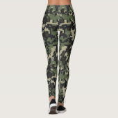 Pixelvormige camouflageprint leggings (Achterkant)