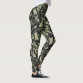 Pixelvormige camouflageprint leggings (Rechts)