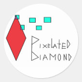 pixelvormige sticker (Voorkant)