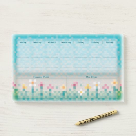 Pixelwiese Wochenplaner Post-it® Notes (Op bureau)