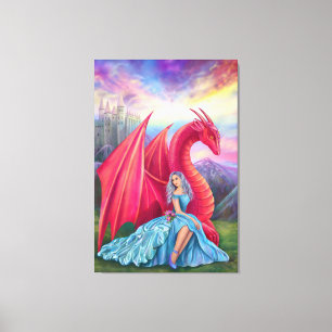 Pixerstick Sticker Fantasy wereld Canvas Afdruk