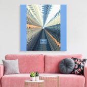 Pixerstick Sticker (Indigo-Silver L.) RFPMD-ontwer Canvas Afdruk (Insitu (Woonkamer))