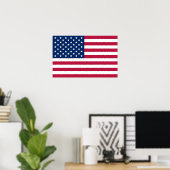 Pixerstick Sticker Met vlag van U.S.A. Poster (Thuiskantoor)