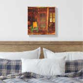 Pixerstick Sticker Olieverfschilderij van Rustieke Canvas Afdruk (Insitu (Slaapkamer))