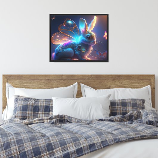 Pixie Bunny Canvas Afdruk (Insitu (Slaapkamer))
