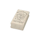 Pixie Cat - Fairy Wings Kat Address Rubberstempel (Stempel)