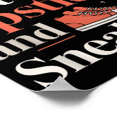 Pixie cut lipstick and sneakers short hair style  poster (Hoek)