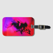 Pixie Dansend in Roze Bagagelabel (Voorkant (horizontaal))