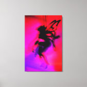 Pixie Dansend in Roze Canvas Afdruk (Voorkant)