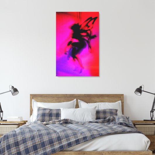 Pixie Dansend in Roze Canvas Afdruk (Insitu (Slaapkamer))