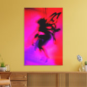 Pixie Dansend in Roze Canvas Afdruk (Insitu (Woonkamer))