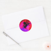 Pixie Dansend in Roze Ronde Sticker (Envelop)