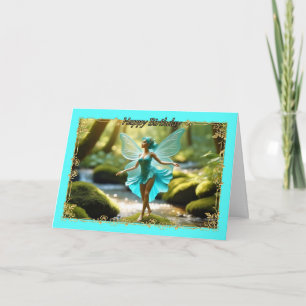 Pixie Dreams Verjaardag Kaart voor jong meisje