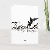 Pixie Dreams Wenskaart Kaart (Achterkant)