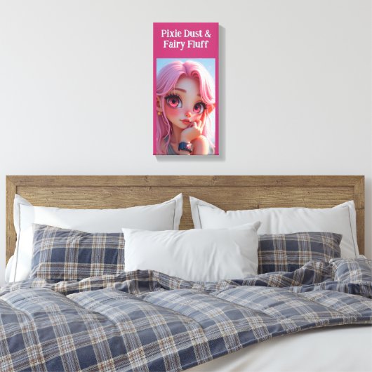 Pixie Dust Elfie Canvas Afdruk (Insitu (Slaapkamer))