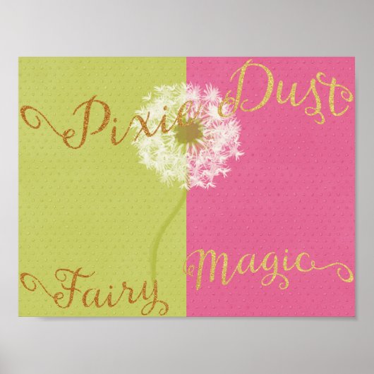 Pixie Dust & Fairy Magic Poster (Voorkant)