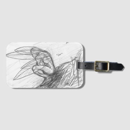 Pixie Dust in de wind Bagagelabel (Voorkant (horizontaal))