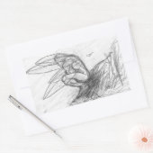 Pixie Dust in de wind Rechthoekige Sticker (Envelop)