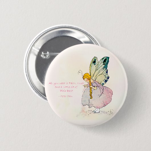 Pixie Dust Round Button (Voorkant /achterkant)