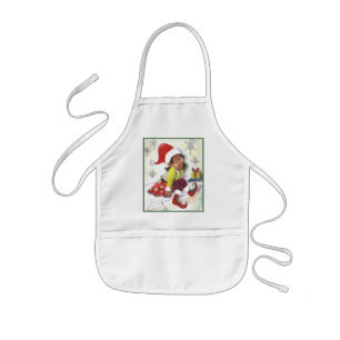 Pixie Elf Girl-kerstappron Kinder Schort