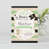 Pixie Et Pirate Invitation Anniversaire Fée Pirate (Debout devant)